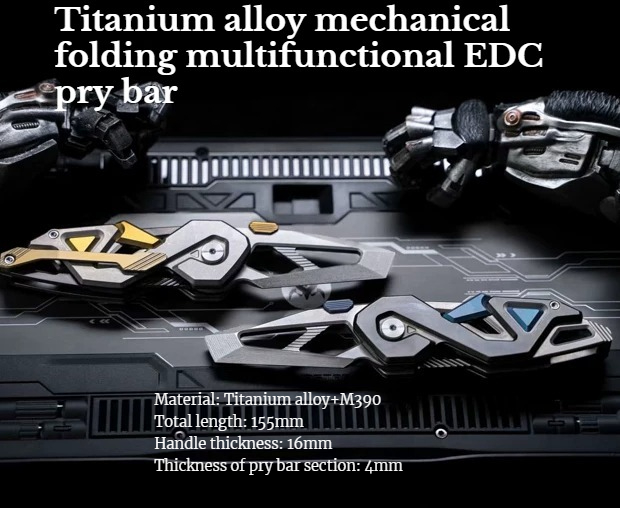 Titanium Pry Bar - 1 STÜCK NEUES Multifunktionales Mechanisches Titanlegierungs-Hebelwerkzeug