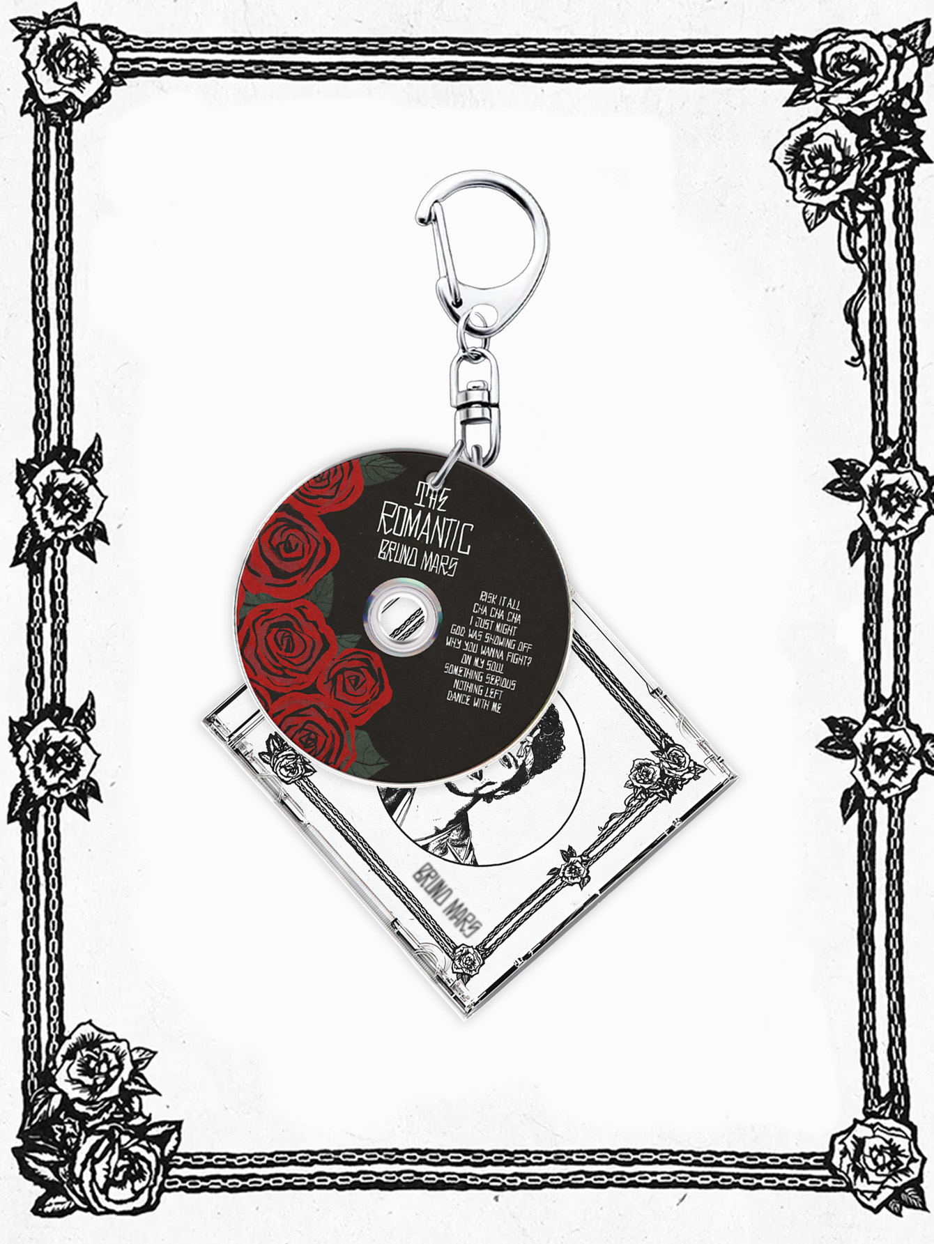 Carabiner Keychain - Bruno Schlüsselanhänger, The Romantic, Mars, Album-Schlüsselanhänger,