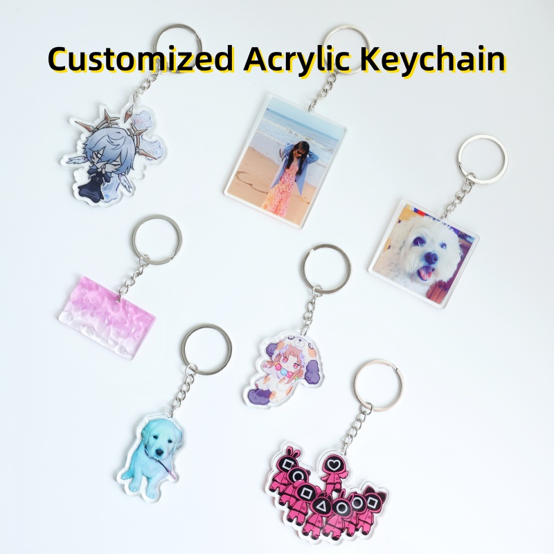 Carabiner Keychain - 2D FLACHE 6 cm/2,36 Zoll 1