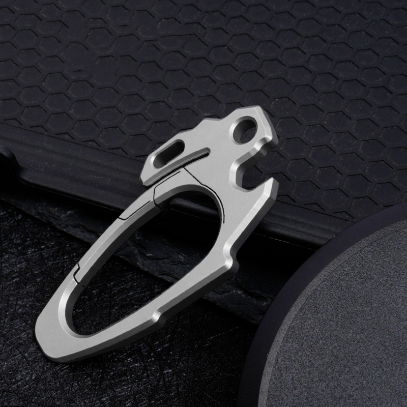 Titanium Pry Bar - Outdoor Titanlegierung Multifunktionaler Schlüsselanhänger EDC Stemmeisen