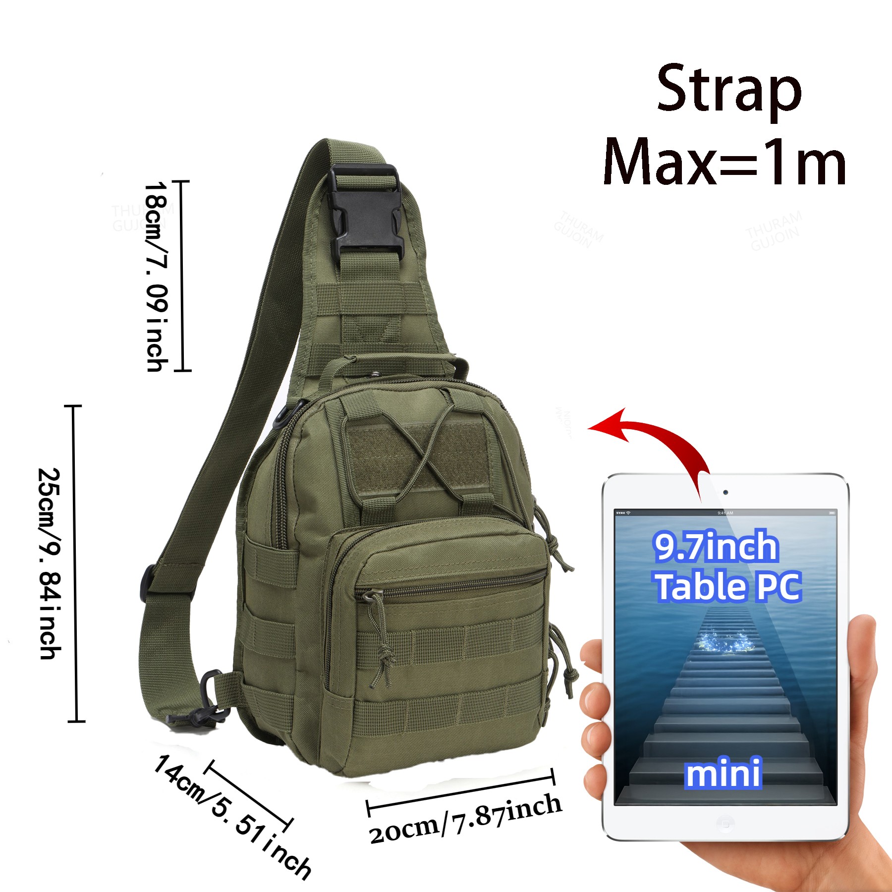 THURAM Outdoor Taktische Tasch – Edc Carry Bag Bewertung und Preis