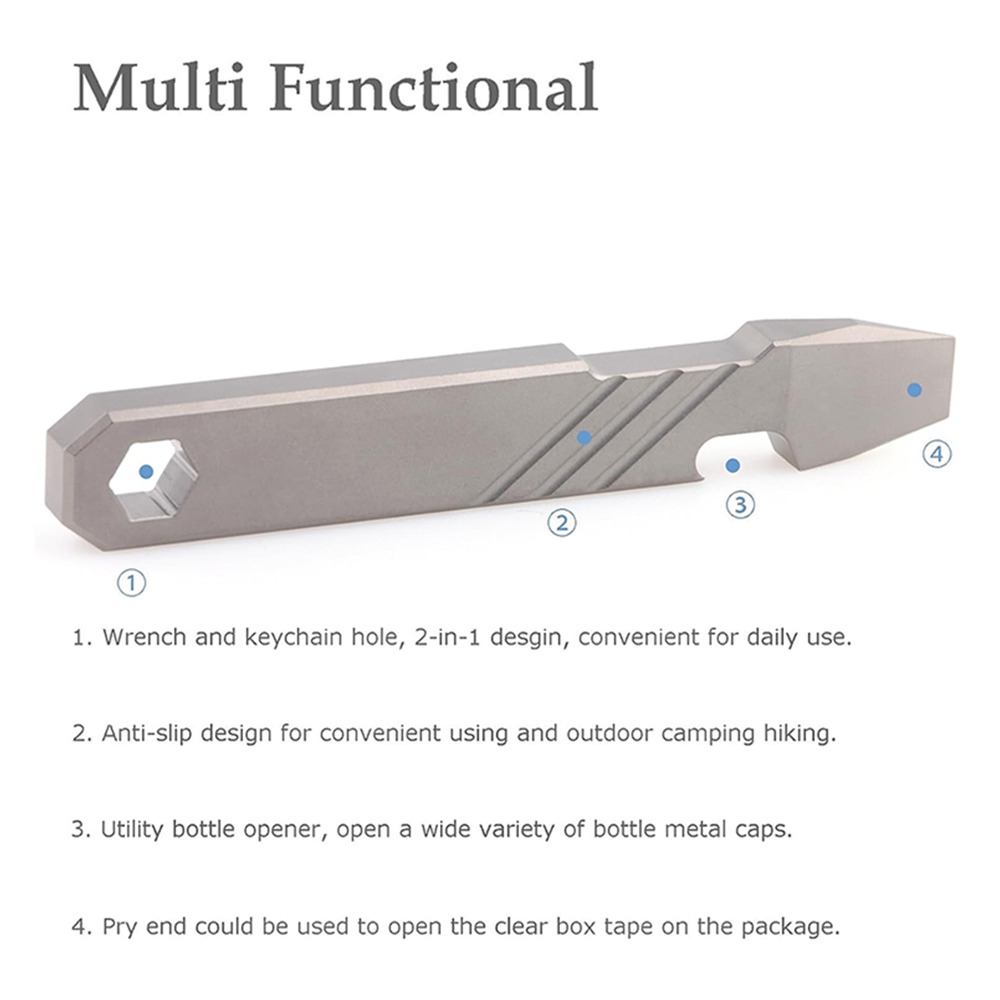 Titan-EDC-Hebelwerkzeug – 4-Zo – Titanium Pry Bar Bewertung und Preis