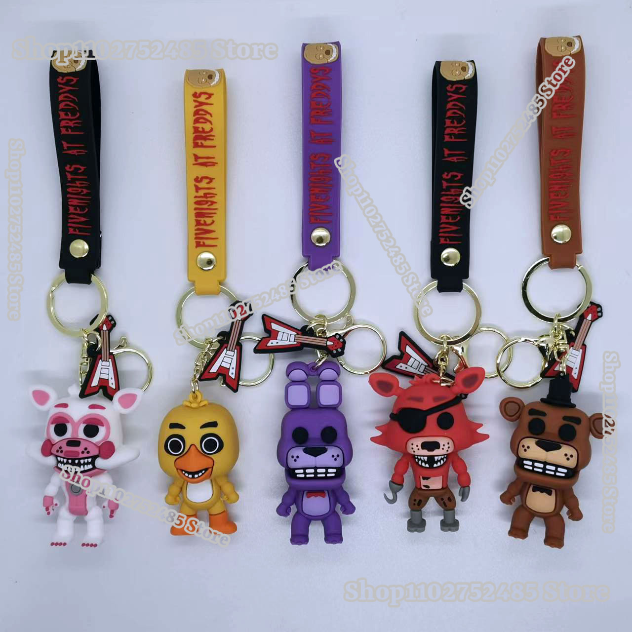 5 Stück Cartoon Anime FNAF Fig – Carabiner Keychain Bewertung und Preis