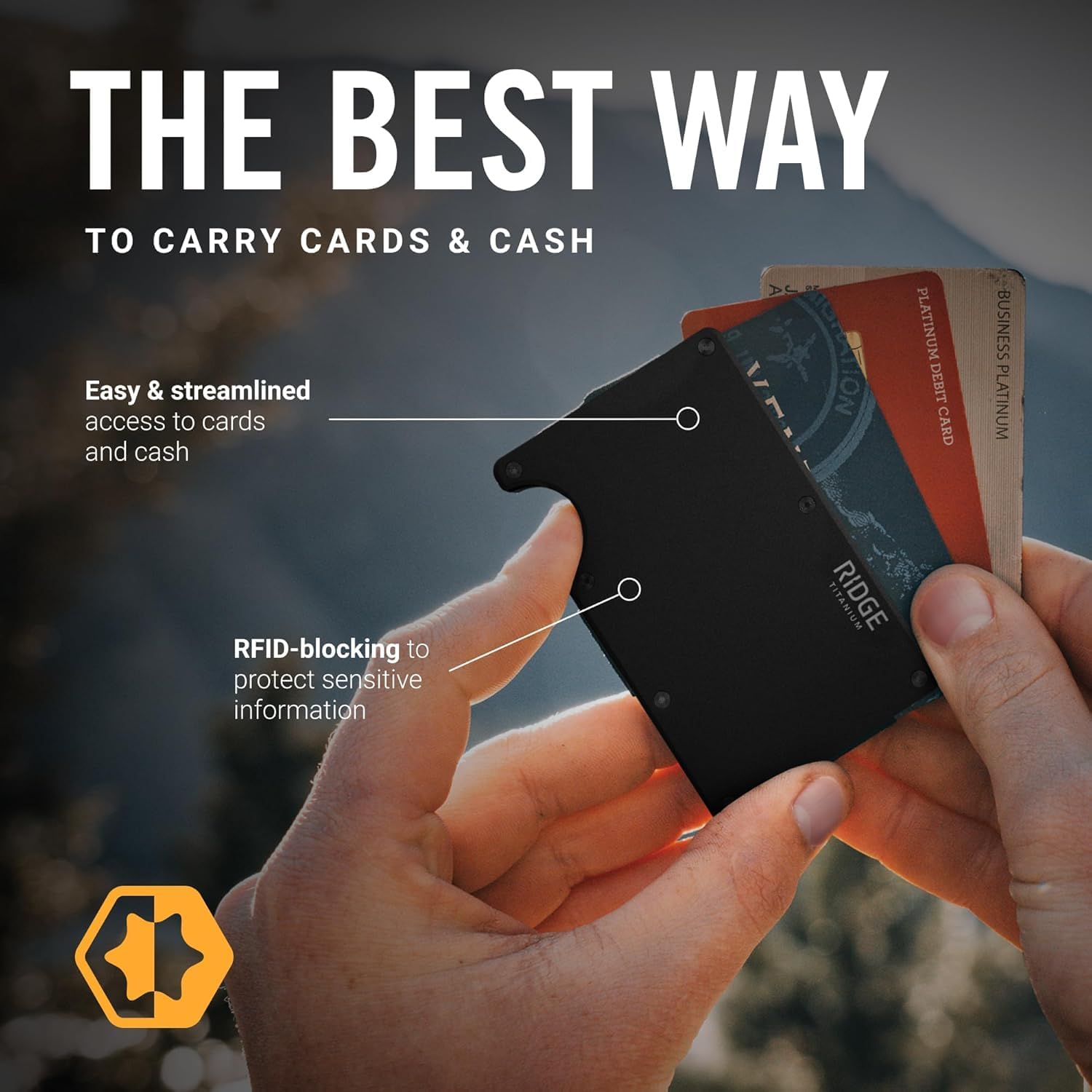 The Ridge Wallet für Herren, R – Wallet Slim Titanium Bewertung und Preis