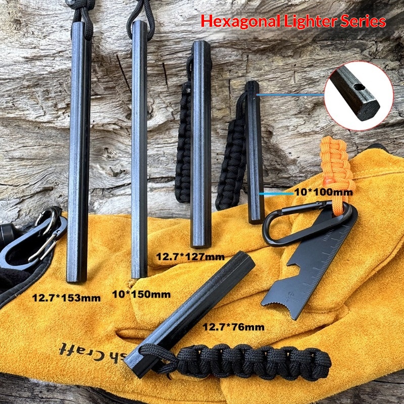 Neuer winddichter Feueranzünde – Ferro Rod Striker Bewertung und Preis