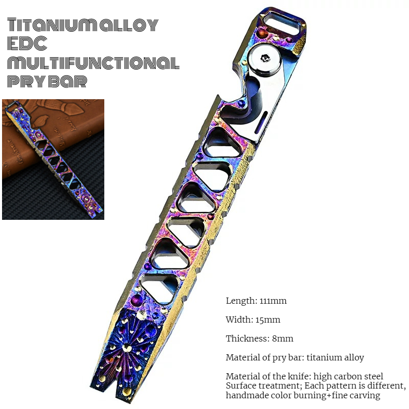 CNC Titanlegierung Multifunkti – Titanium Pry Bar Bewertung und Preis